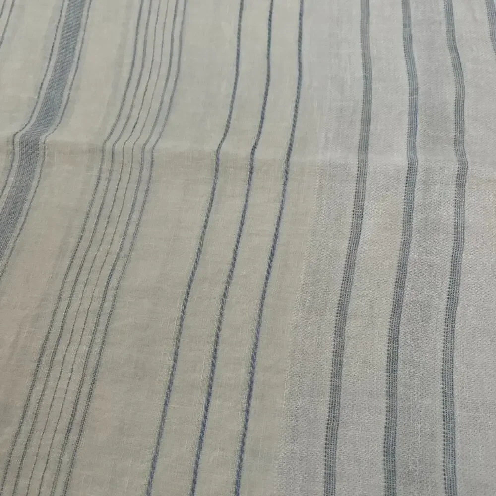 Restoration Hardware Standard Sham Italian Jacquard Stripe Linen